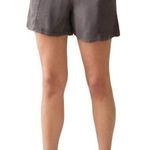 Faherty  Arlie Linen Pull On Elastic Knit Waistband Comfort Shorts Faded Black S Photo 0