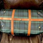 Ralph Lauren Black Watch Plaid Boston Travel Tote Shoulder Bag 50 Photo 7