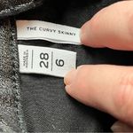 Loft The Curvy Skinny Black Shimmer Womens Size 28 6 Denim Jean Five Pockets Photo 2