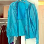Super Cute Short Blue Windbreaker Photo 0