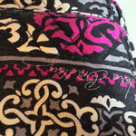 Vera Bradley  Ribbons Pattern Small Crossbody Bag Quilted Cotton Black Pink Gray Photo 2