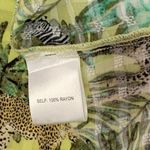 Jane and Delancey  Safari Shirt Dress Jungle Animal Print Button Size Large Photo 9