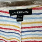 Lane Bryant  26 Striped Cowl Neck Tank Top Sleeveless Drape Coastal Resort Plus Photo 1