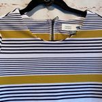 Old Navy  Maternity stripe blouse exposed zipper Photo 3