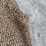 Comfy USA Cardigan Vest Sleeveless Open Knit Asymmetric Hem Lagenlook Neutral M Tan Size M Photo 5