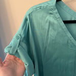 Lysse  NY Santorini Tunic Blouse Seafoam Green Size‎ Large Photo 5