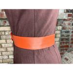 cinch belt Faux leather brown Photo 3
