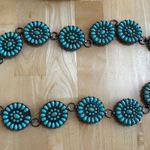 Conch Western Belt Blue Size L Photo 0