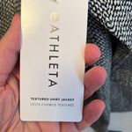 Athleta  Women’s Textured Black & White Plus Size Shirt Jacket 3X NWT Photo 5