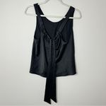 Victoria's Secret Victoria’s Secret Satin Tank Top Size Medium Tie Back Babydoll Slip Black goth Photo 2