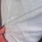 Vtg Y2K Giorgio Fiorelli Sz 7/8 Sheer Shimmer Spaghetti Strap Maxi Formal Dress Blue Photo 1