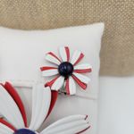 Womens Jewelry Set White Red Cute Enamel Daisy Flower Pin and Earrings Set Photo 7