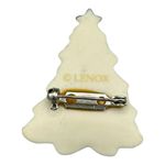Lenox Porcelain Christmas Tree Brooch w/ Box Photo 2