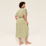 Lane Bryant  Olive Green Geo Fit & Flare Jersey Dress - New - Size 26/28 Photo 1