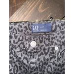 Gap  Women's Sz 2 26‎ R Denim Legging Jeans leopard print dark wash mid rise Gray Photo 1