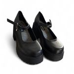 Soda Y2K SUPER chunky Black Mary Jane Platform Charm Sandals Heels 6.5. Photo 3