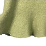 Geiger Wool 2 Piece Green Embroidered Floral Vintage Skirt Jacket Set Size 34 Photo 8