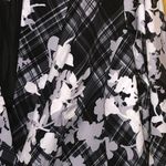 Denim 24/7 Black White Floral Blazer, 14W Size undefined Photo 2