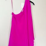 Trina Turk  Vibrant Pink One-Shoulder Dress Photo 1