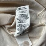 Avec Les Filles NEW  Casual Short Sleeve Button Up Cream Subtle Palm Top Size S Photo 5