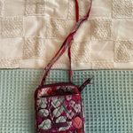 Vera Bradley  Mini Hipster Crossbody Bag Quilted Floral Pink Red Valentine’s Day Photo 0