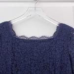 Adrianna Papell Navy Lace Dress Formal Career 8 Photo 2