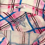 Johnny Was NWOT  Plaid Rayon Soft Long Sleeves Oversized Shirt Blouse Size S Photo 9