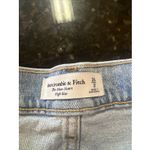 Abercrombie & Fitch  The Mom Short High Rise‎ Blue Jean Denim Cut Off Sz 2/26 Photo 2