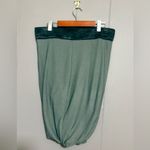 Alexander Wang T Black and Green Double Rushed Skirt Photo 4