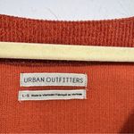 Urban Outfitters Orange Chunky Knit Oversized Sweater Womens L Casual Fall Photo 6