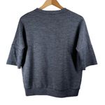Derek Lam Charcoal Gray Short Sleeve Crew Neck Sweatshirt Size Small Photo 2