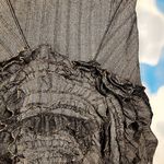 Ruffled tweed midi skirt Brown Size XL Photo 3