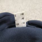 FIRST Dress Coat Womens 16 Navy Double Breasted Vented Trench Career Evening Blue Size 14 Photo 8