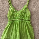 Vintage neon green strap top Photo 0