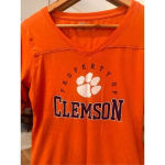 Clemson‎ Russell Short Sleeve Shirt Large Orange Photo 2
