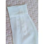 Woman White Embroidered Lace Long Photo 7