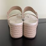 Michael Michael Kors Women's Jilly Mid Wedge Logo Wedge Thong Sandals Tan Size 10 Photo 3