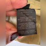 Isabel Marant  Leather Belted Mini Skirt Cotton Linen Size 36 Photo 5