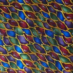 J. Garcia abstract geo multicolored limited edition small square silk scarf Photo 2