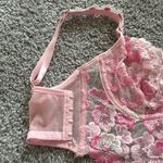 SheIn Pink Floral Corset Photo 2