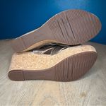 Clarks  Collection Gold Metallic Annadel Bari Cork Wedge Sandals Women’s Size 8.5 Photo 8