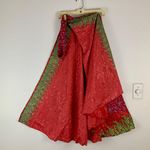 Reversible Wrap Maxi Skirt BINS311 Photo 1