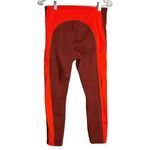Athleta Pants Women Medium Ultimate 7/8 Tight Rust Orange Bright Mesh Athleisure Photo 1