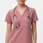 FIGS  Catarina Scrub Top Mauve Size Small Photo 0