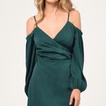 Adelyn Rae NWT  MANDY OFF SHOULDER DRESS Green Photo 3