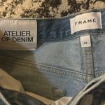 frame denim Frame Atelier Le High N Tight Straight Dreamland Shred Ripped Jeans size 28 Photo 5
