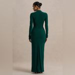 Elegant Dark Green Maxi Dress Size 4 Photo 2