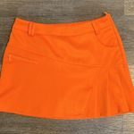 PGM Women's Breathable High Waste Orange Golf Athletic Skort 29 Photo 2