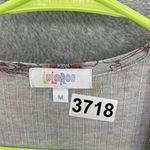 LuLaRoe  Women's Long Cardigan Long Sleeve Gray Floral Ribbed Size Medium Photo 11