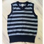 Vintage Y2K Sweaters Vest Stripes Size Medium Unisex Academia Preppy Blue Photo 1